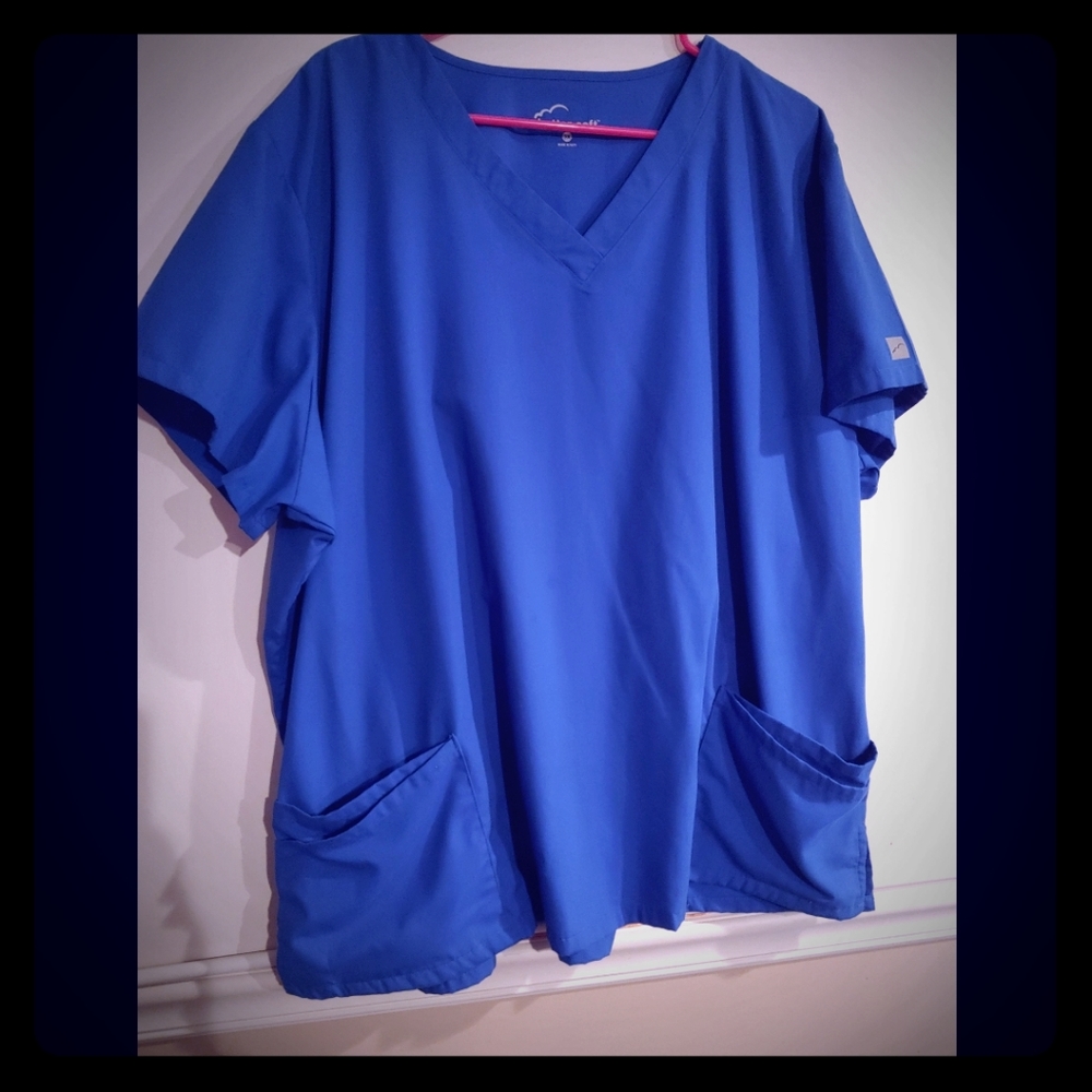 Royal blue scrub set